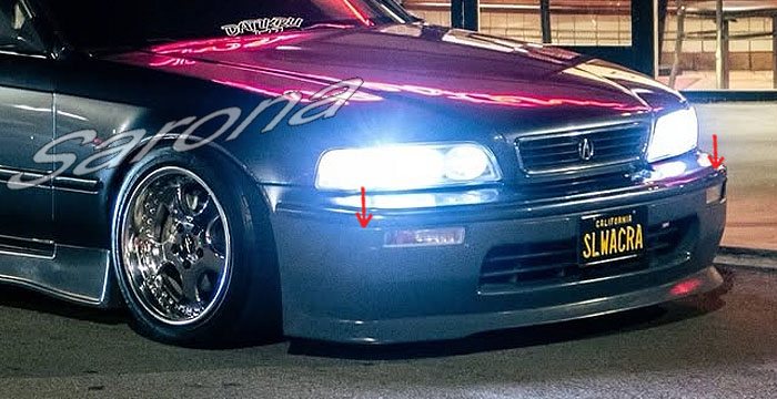 Custom Acura Legend  Sedan Front Lip/Splitter (1991 - 1995) - $390.00 (Part #AC-011-FA)